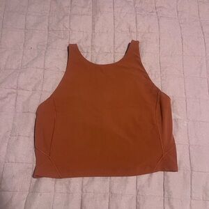 lululemon high neck align tank burnt orange